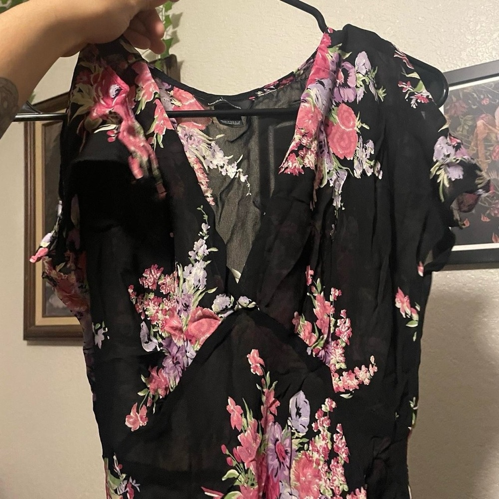 Vintage Sheer Floral Slip Dress